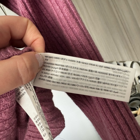 Abercrombie & Fitch Pearl Button Collared Cardigan Size M Preppy Winter - Picture 5 of 7